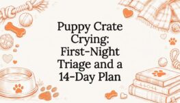 Puppy Crate Crying: First-Night Triage and a 14-Day Plan