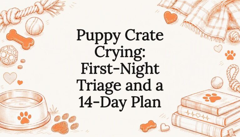 Puppy Crate Crying: First-Night Triage and a 14-Day Plan